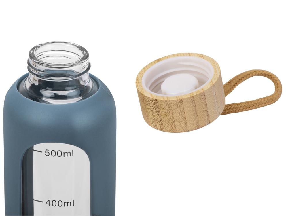 Бутылка из боросиликатного стекла Hangy, 550 мл, антрацит