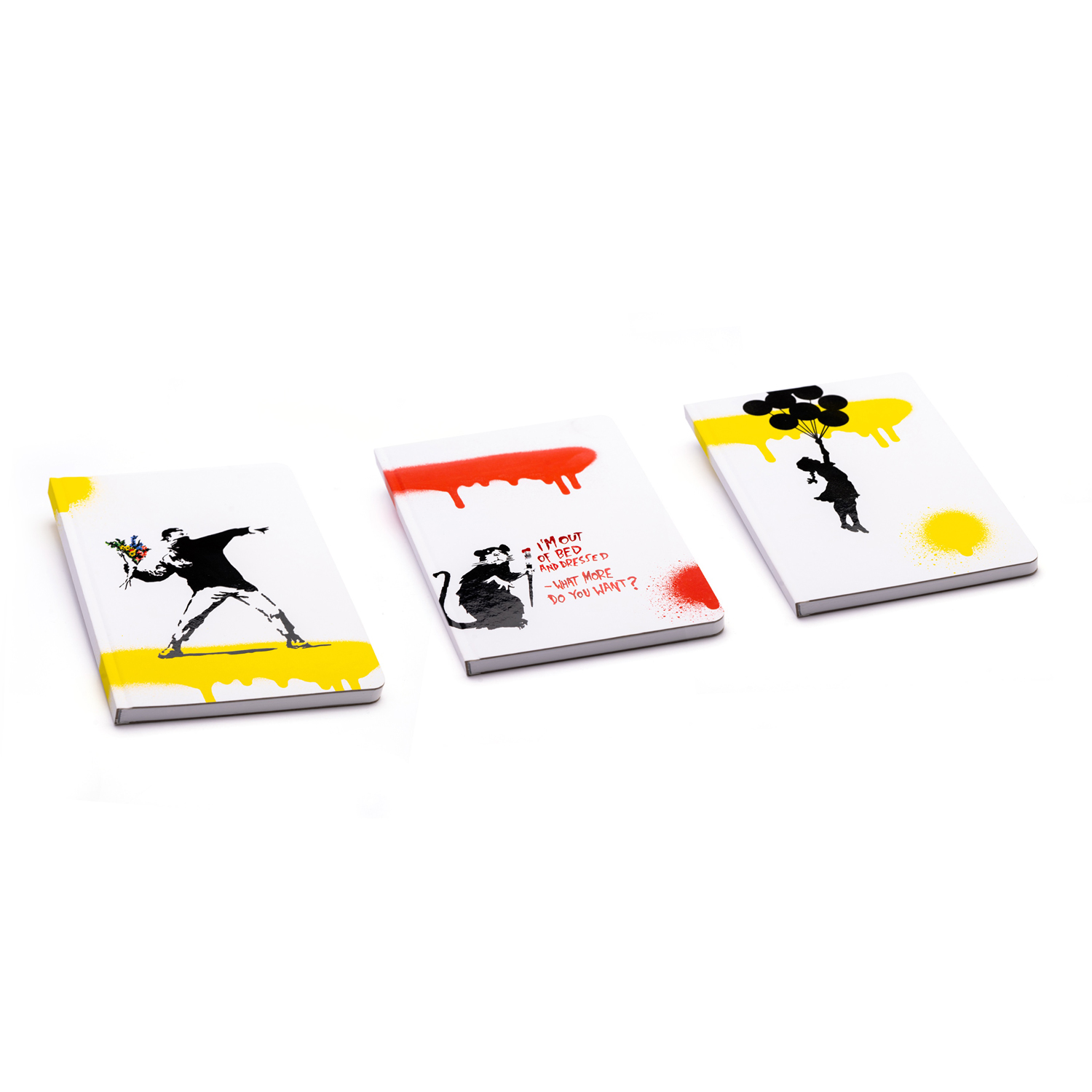 Блокнот линованный Pininfarina Banksy Крыса из каменной бумаги, А5