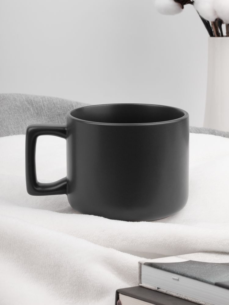 Чашка Jumbo в коробке матовая, темно-серая