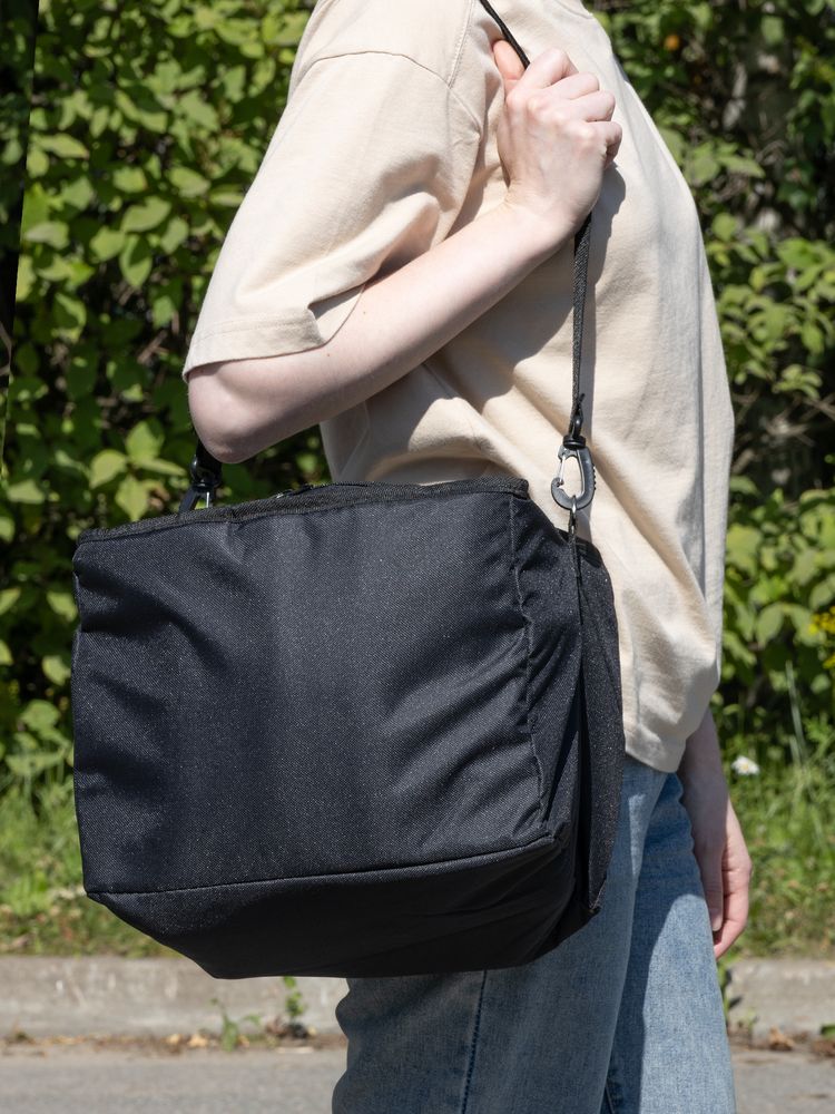 Органайзер в багажник с сумкой-холодильником Arranger, черный с серым