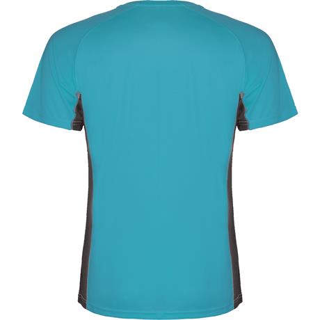 Спортивная футболка SHANGHAI мужская, БИРЮЗОВЫЙ/ТЕМНЫЙ ГРАФИТ XL