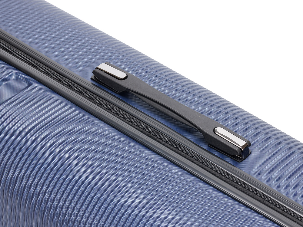 Чемодан TORBER Onego, синий, ABS-пластик, 79,5 х 51 х 29 см, 103 л
