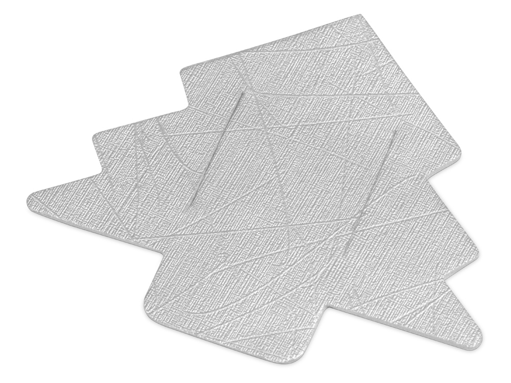 Новогодняя бирка для пледов Елочка, серебристый Новогодняя бирка для пледов Елочка, серебристый