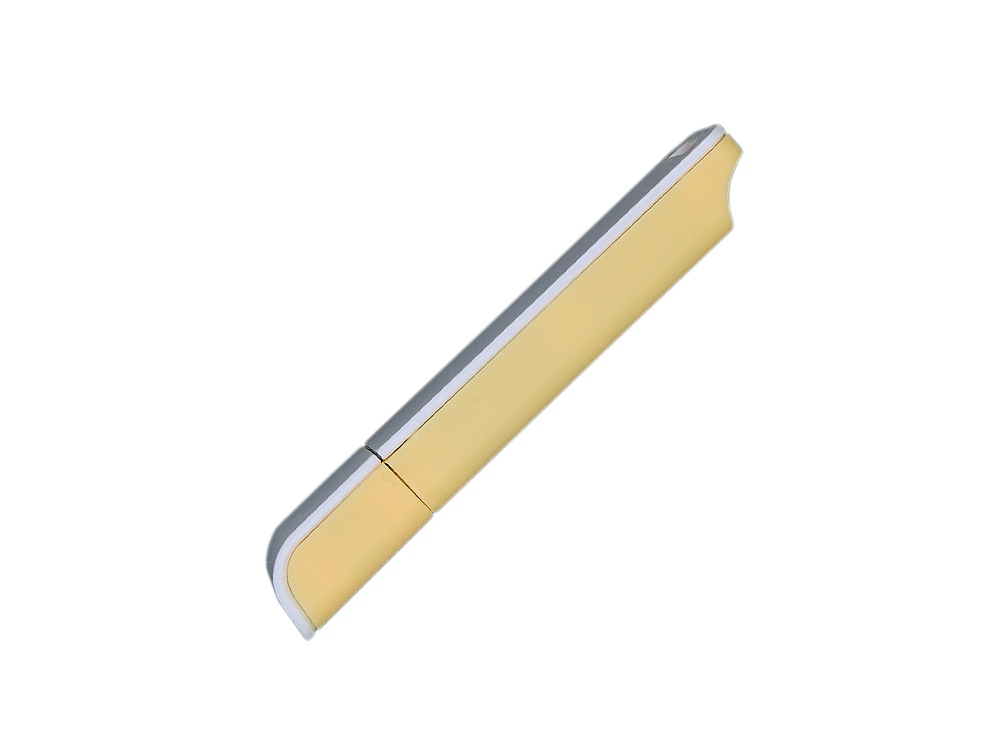 Флешка прямоугольной формы, оригинальный дизайн, двухцветный корпус, 16 Гб, желтый/белый