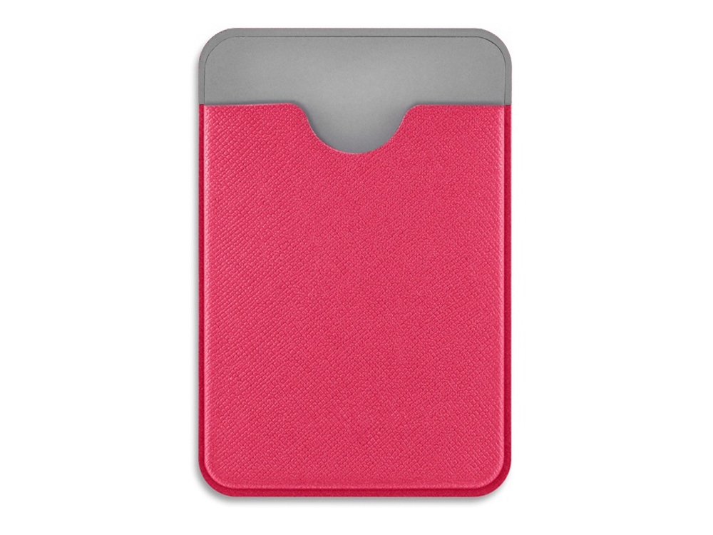 Чехол-картхолдер Favor на клеевой основе на телефон для пластиковых карт и и карт доступа, маджента