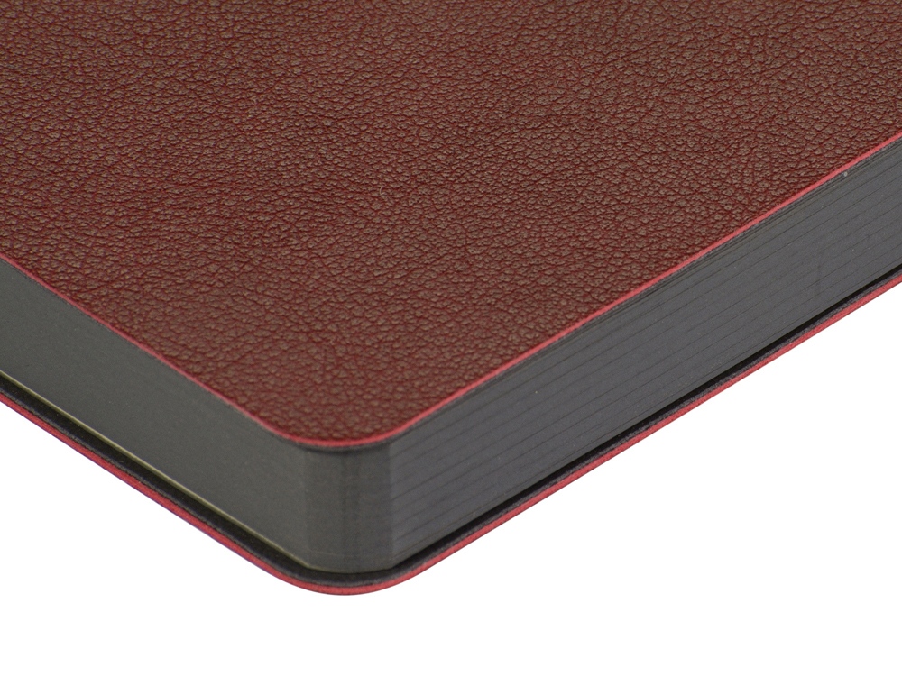 Ежедневник А5 датированный Boston 2026, бордовый с серым обрезом