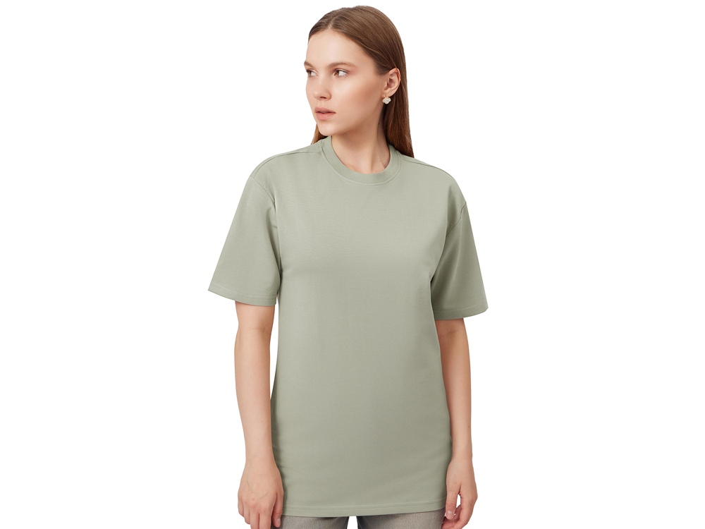 Футболка из френч терри Warsaw унисекс 220гр, оливковый