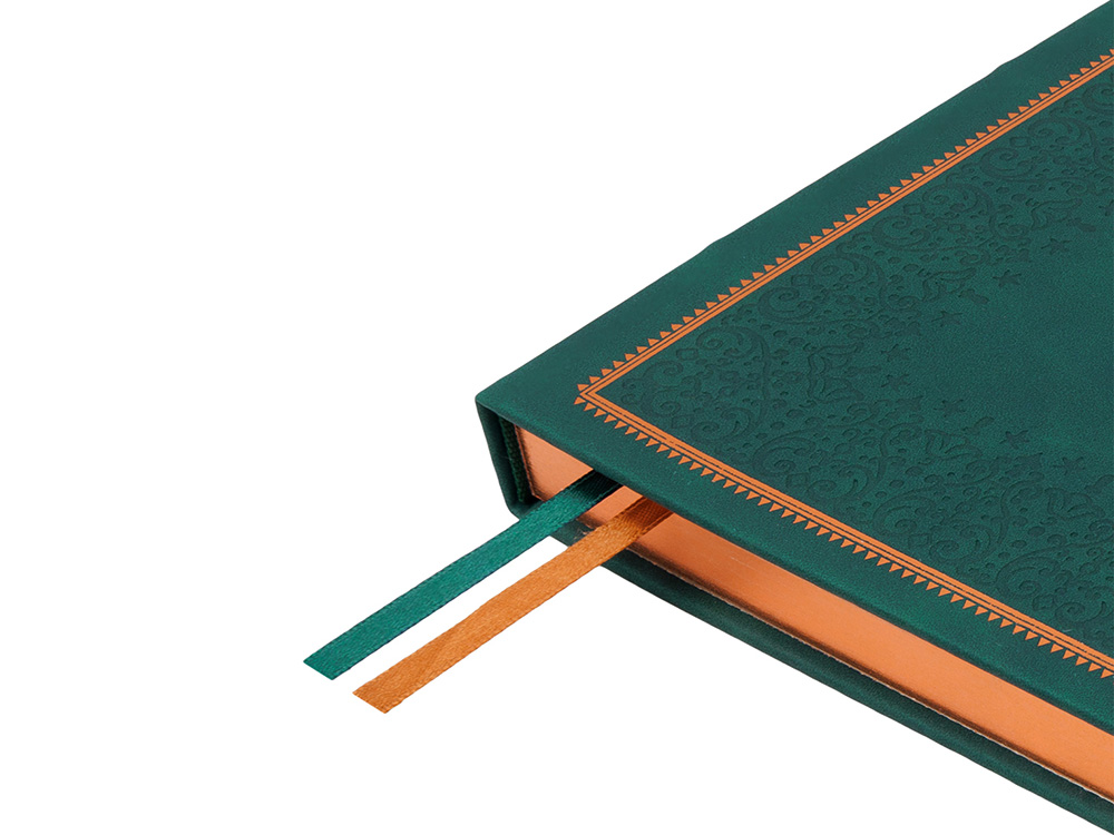 Ежедневник недатированный А4 Royal, зеленый с бронзовым срезом Ежедневник недатированный А4 Royal, зеленый с бронзовым срезом