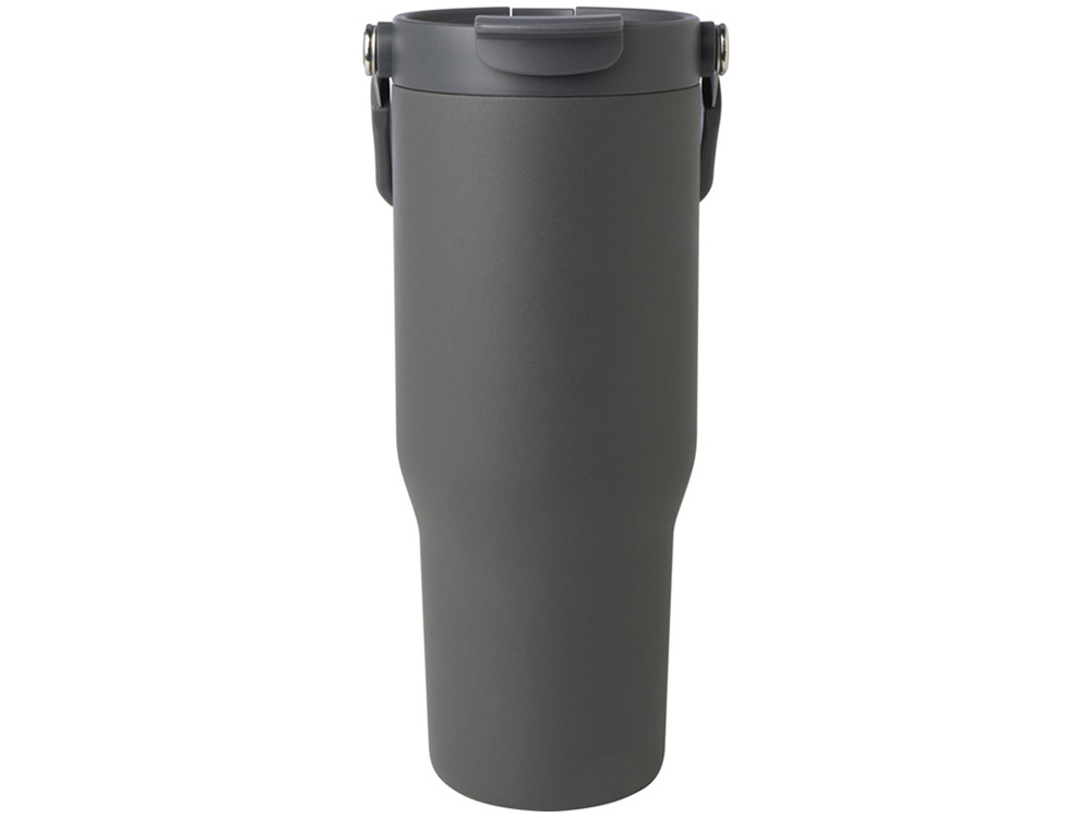 Термостакан Bronx объемом 900 мл из меди и переработанной нержавеющей стали, сертифицированной по стандарту RCS, с вакуумной изоляцией и крышкой с двойной функцией - Серый