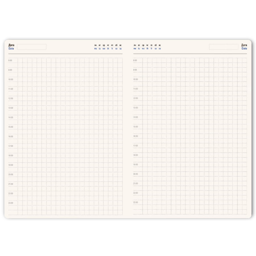 Ежедневник недатированный Softie, формат А5, в клетку