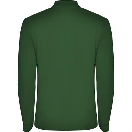 Футболка поло ESTRELLA L/S мужская, БУТЫЛОЧНЫЙ ЗЕЛЕНЫЙ M