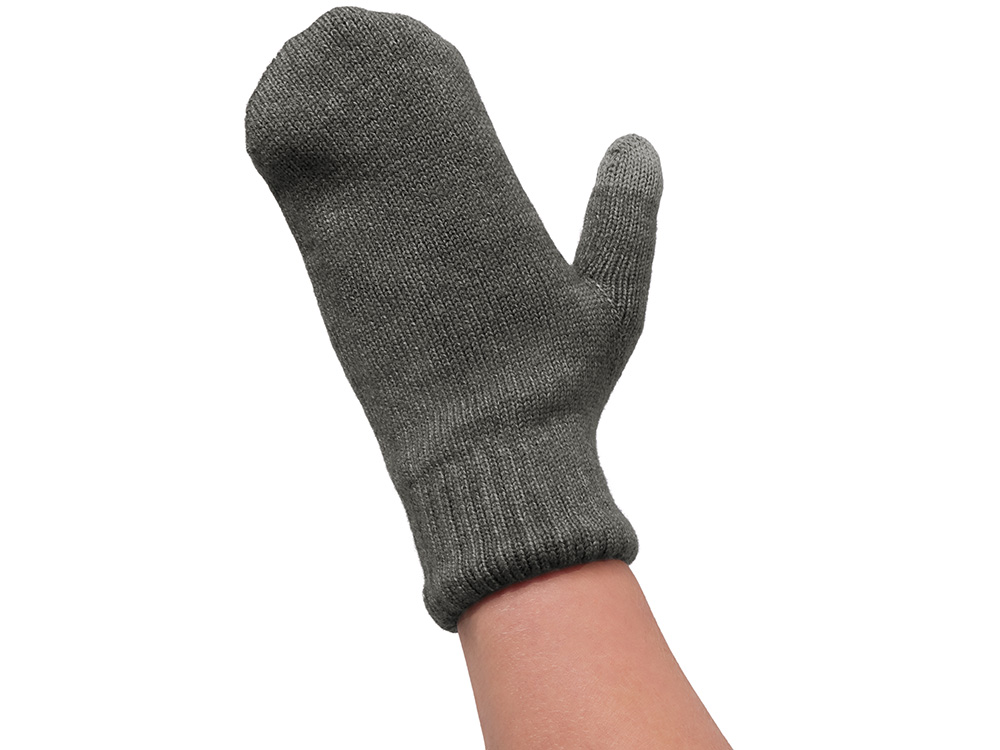 Варежки Dunant, темно-серый меланж
