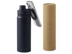 Вакуумная термобутылка с magsafe-держателем INSIDER, 600 мл, синий