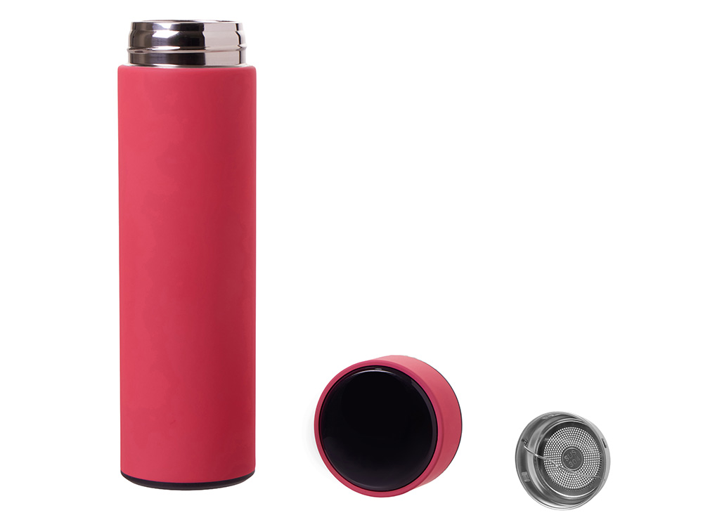 Термос FAMILY MARK LED, soft touch (Фуксия) Термос FAMILY MARK LED, soft touch (Фуксия)