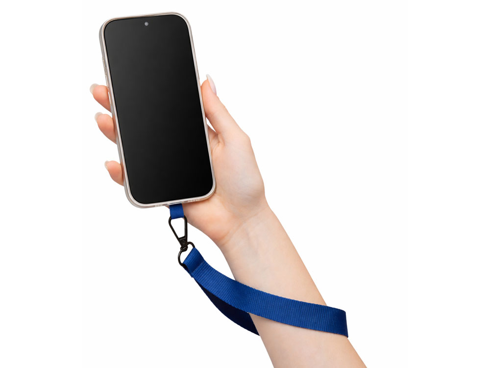 Ремешок на руку для телефона Рист, темно-синий Ремешок на руку для телефона Рист, темно-синий