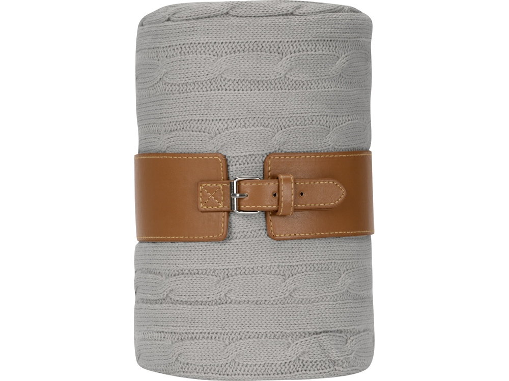 Плед акриловый Braid NEW, светло-серый