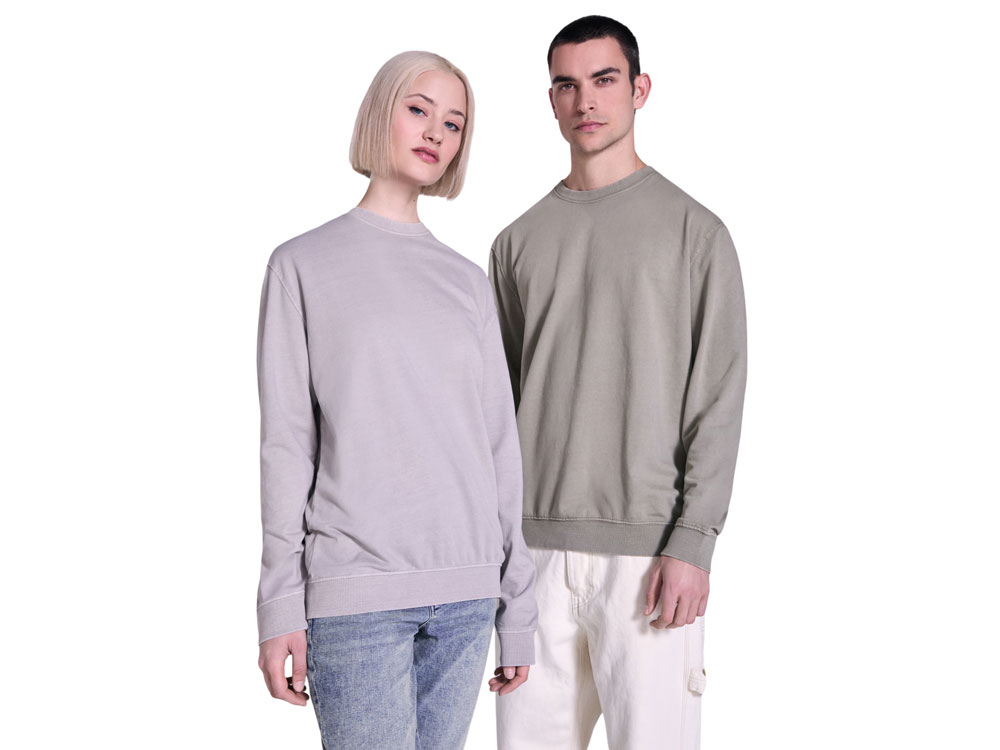 Свитшот Jaya унисекс, каменистый выстиранный