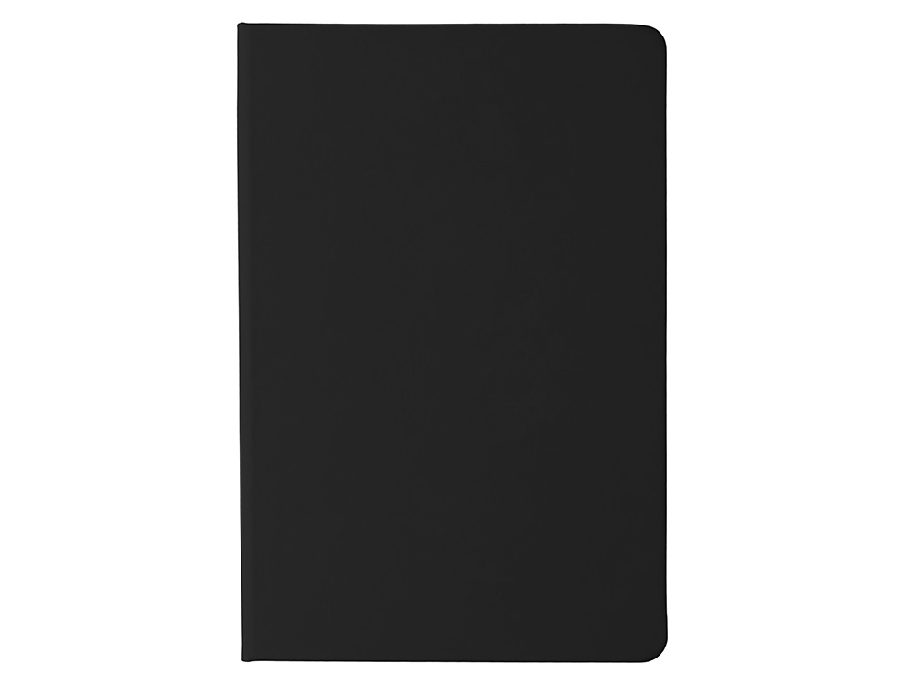 Блокнот в твердой обложке A5 Виспи в клетку, черный Блокнот в твердой обложке A5 Виспи в клетку, черный