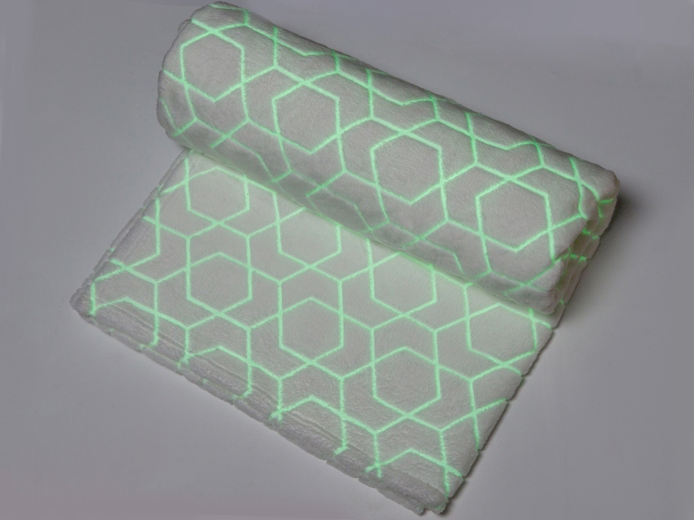 Светящийся в темноте плед Lattice белый Светящийся в темноте плед Lattice белый