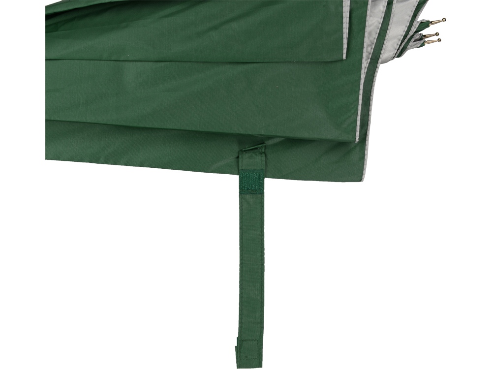 Зонт-трость полуавтомат Майорка, зеленый/серебристый