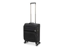 Чемодан TORBER НЕРО, чёрный, переработанный ПЭТ, 40 х 20 х 55 см, 37 л