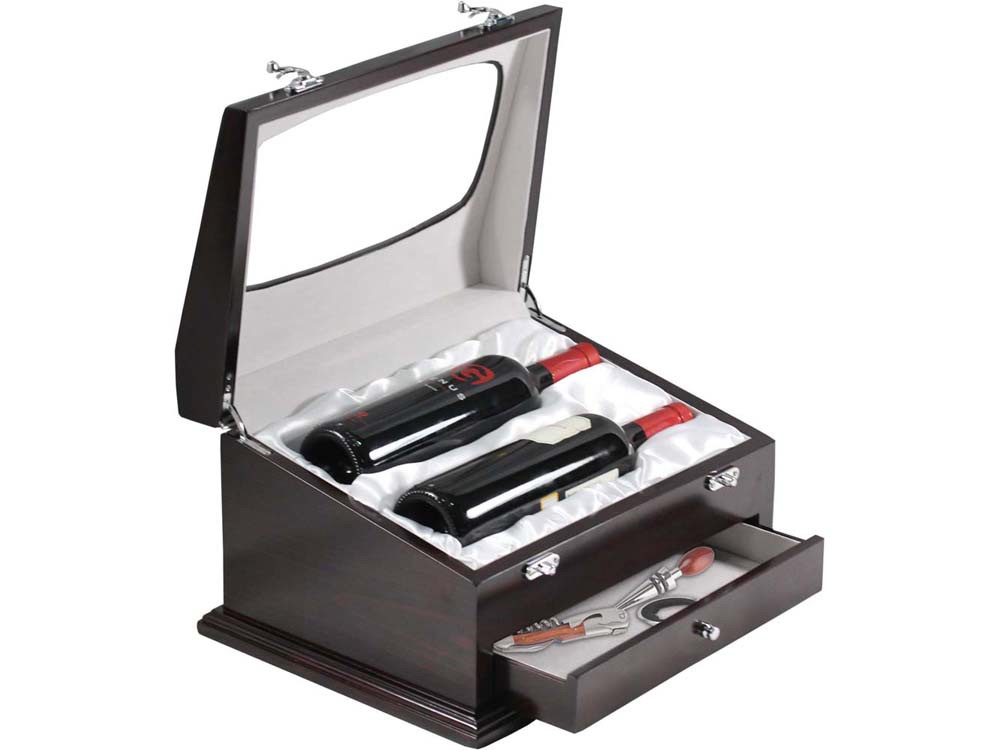 Шкатулка для вина Ларец Изабеллы, темно-коричневый