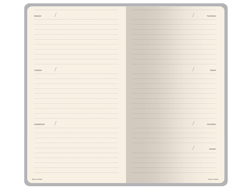 Еженедельник недатированный А6 Total beige с нашивкой, бежевый Еженедельник недатированный А6 Total beige с нашивкой, бежевый