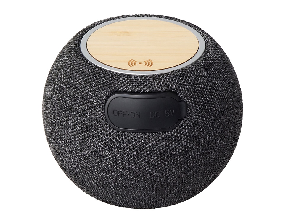 Портативная колонка с беспроводной зарядкой Ареа, 5 Вт Портативная колонка с беспроводной зарядкой Ареа, 5 Вт
