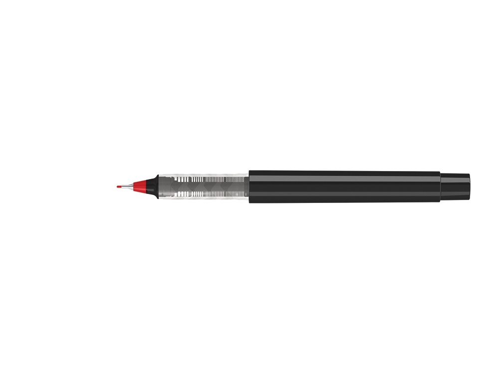 Капиллярная ручка в корпусе из переработанного материала rPET RECYCLED PET PEN PRO FL, черный с красными чернилами