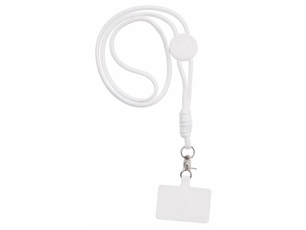 Ремешок на шею для телефона Нэко, белый Ремешок на шею для телефона Нэко, белый