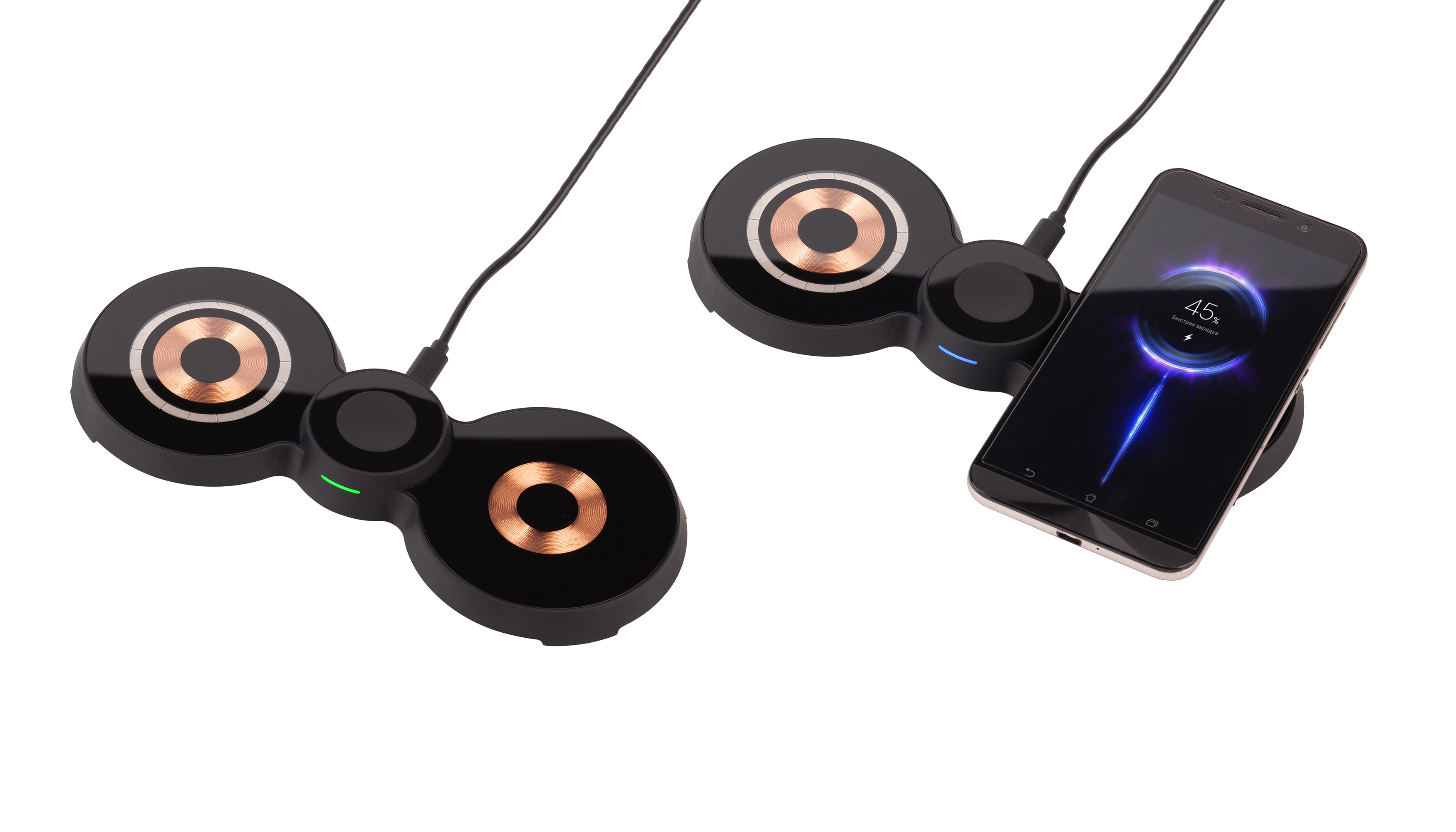 Беспроводная (15W) зарядная станция "Cheb" с прозрачным корпусом и MagSafe Беспроводная (15W) зарядная станция "Cheb" с прозрачным корпусом и MagSafe