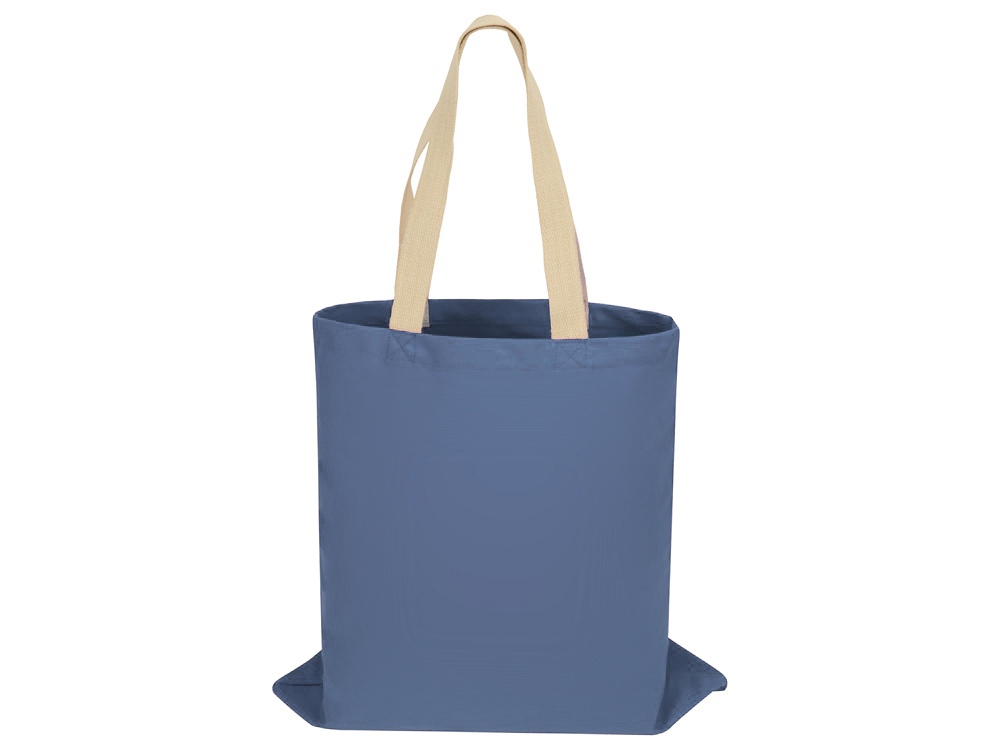 Сумка для шопинга Steady из хлопка с парусиновыми ручками, 260 г/м2, голубой Сумка для шопинга Steady из хлопка с парусиновыми ручками, 260 г/м2, голубой