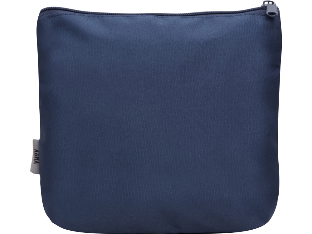 Органайзер для электроники и проводов Amalia из полиэстера 300D с подкладкой, темно-синий