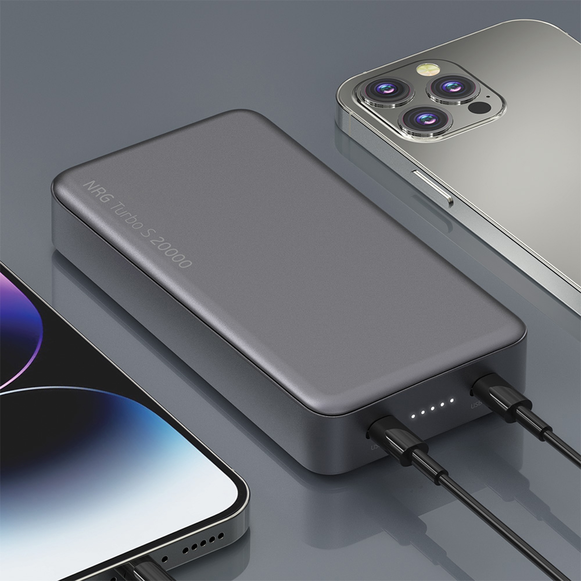 Внешний АКБ NRG Turbo S 20000 mAh, 20Вт, графит, Deppa