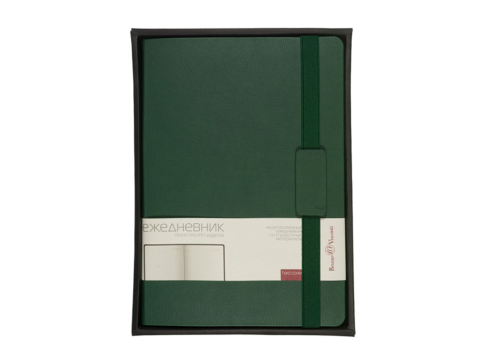 Ежедневник В5 недатированный Leggenda, зеленый Ежедневник В5 недатированный Leggenda, зеленый