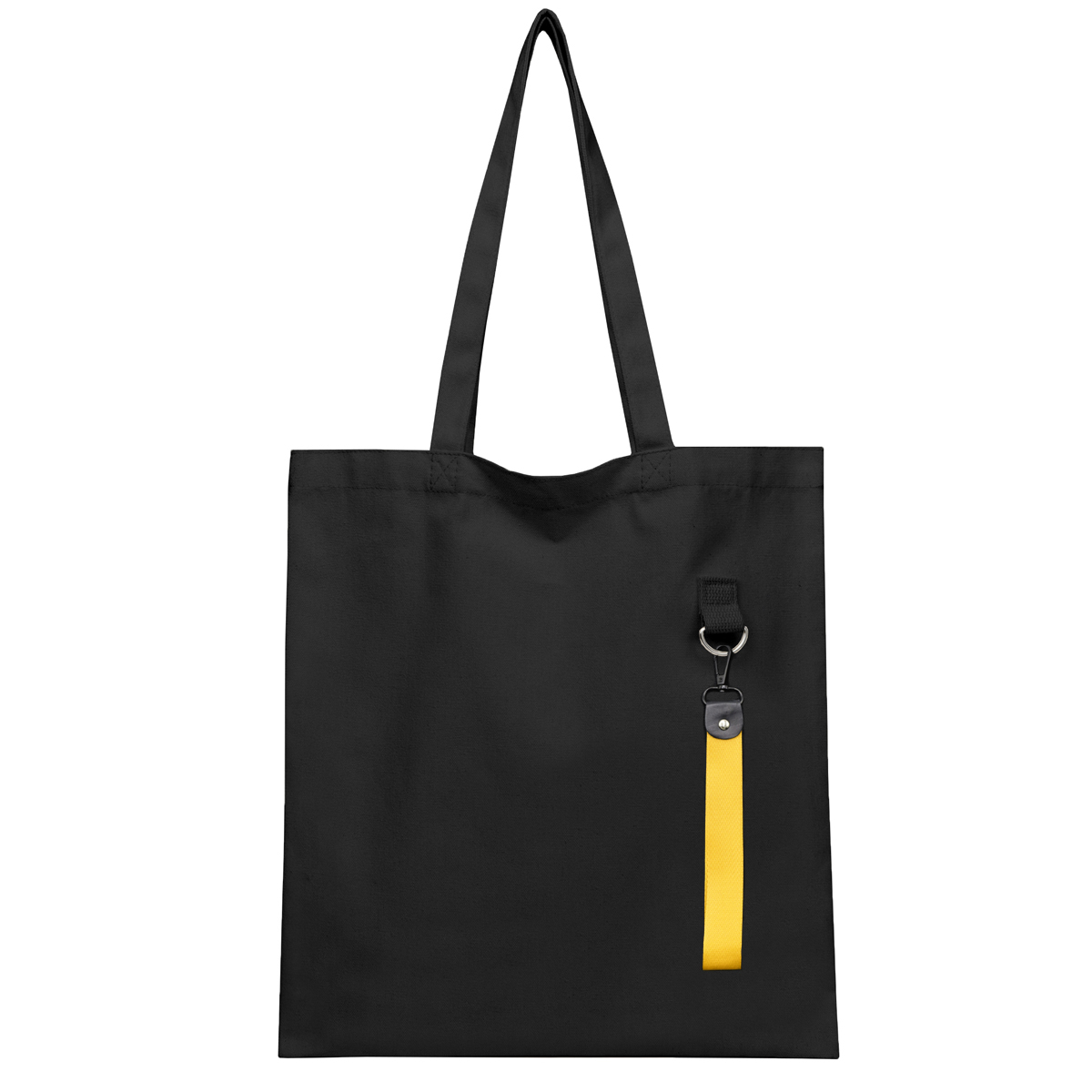 Сумка для покупок LUMISSA 325 г/м² с ремувкой, чёрный/жёлтый