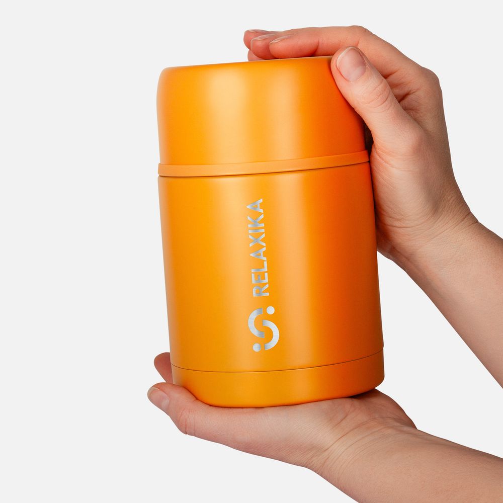 Термос для еды Relaxika 700, желтый