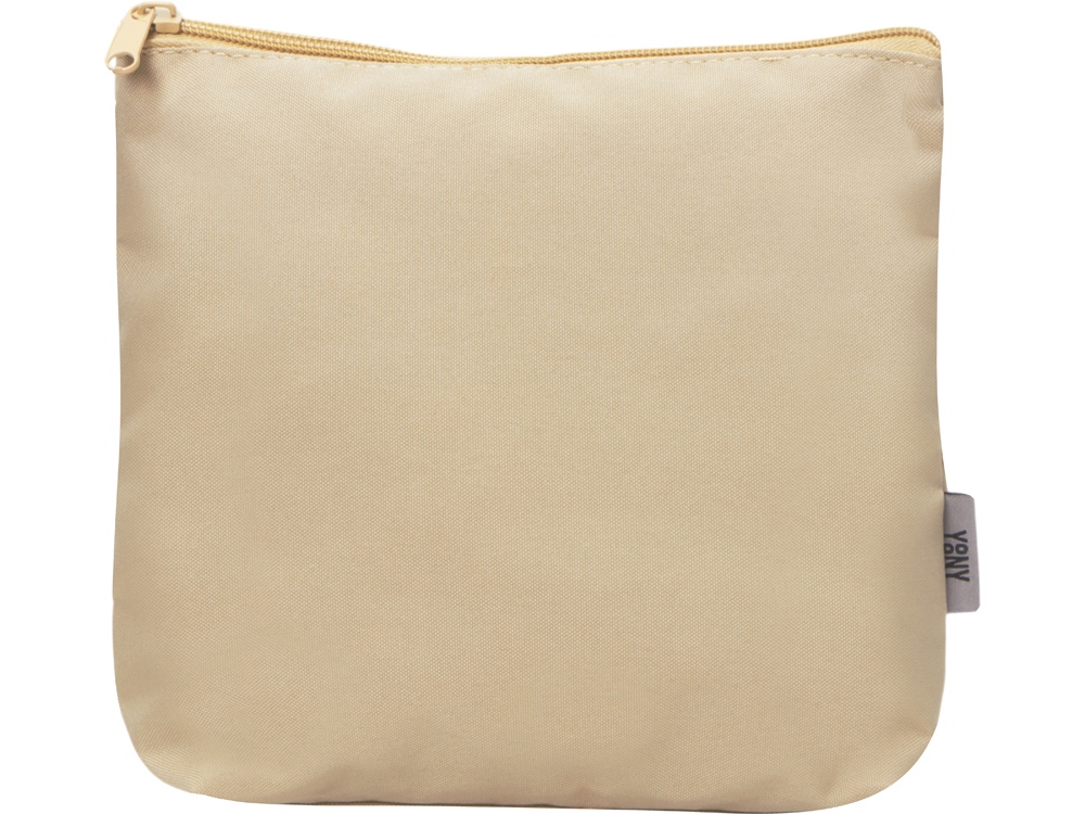 Косметичка из полиэстера 300D с подкладкой Amalia, бежевый