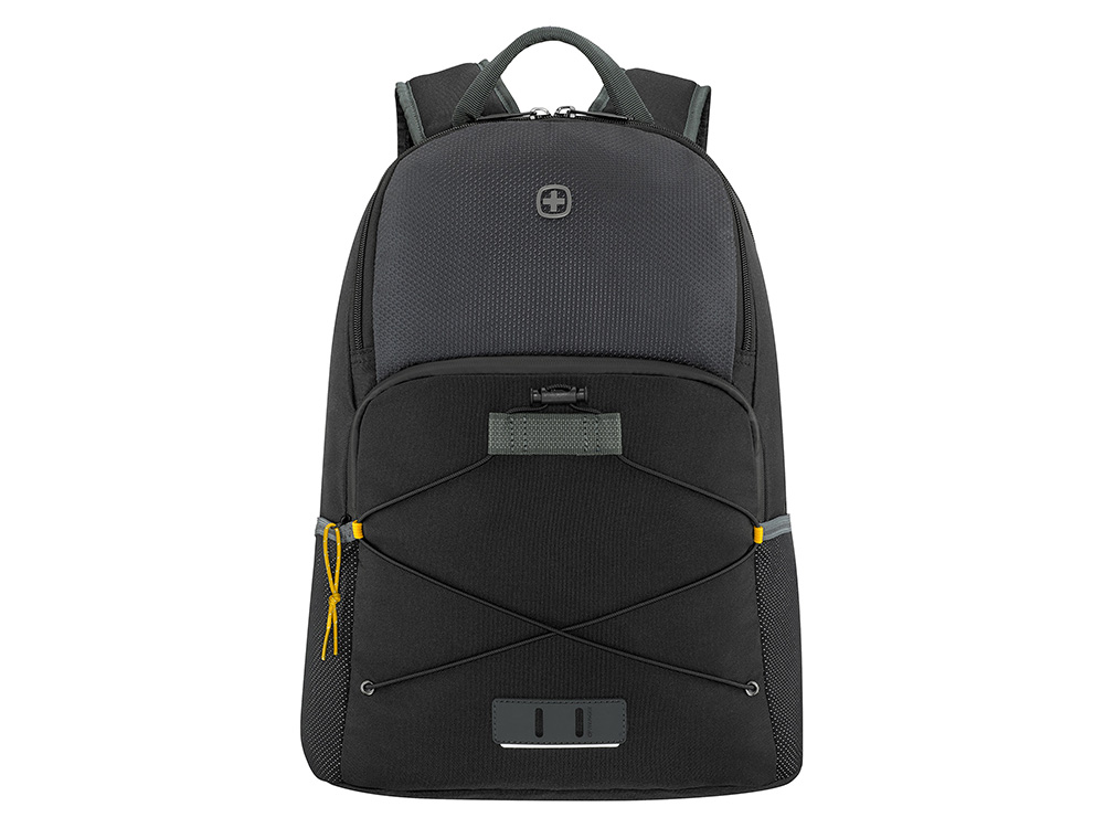 Рюкзак WENGER Trayl 15.6, чёрный, переработанный ПЭТ, 34 x 20 x 45 см, 22 л.