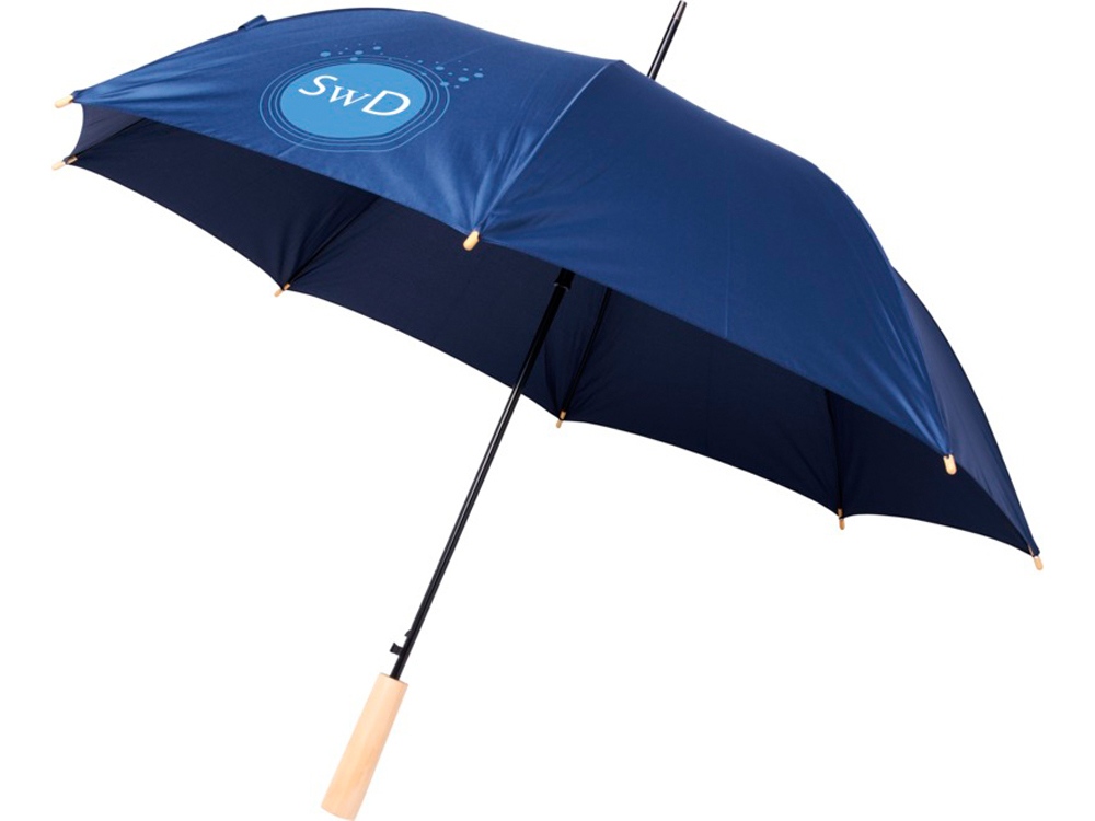 23-дюймовый автоматический зонт Alina из переработанного ПЭТ-пластика, темно-синий