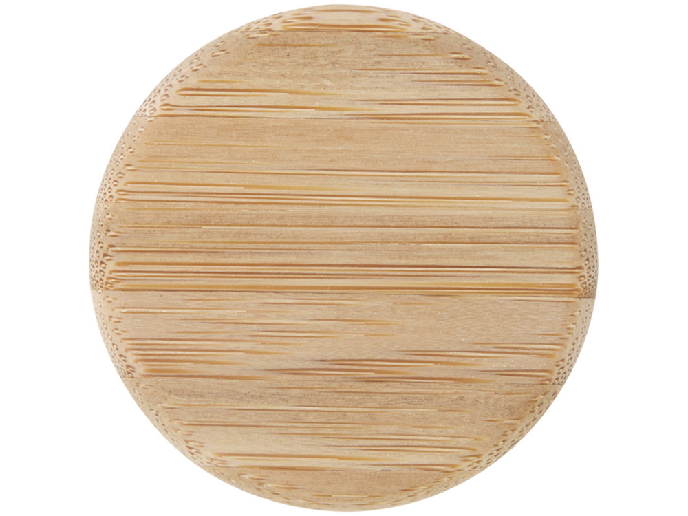 Стеклянная бутылка для воды Porto объемом 500 мл с силиконовой ручкой и бамбуковой крышкой - Серый