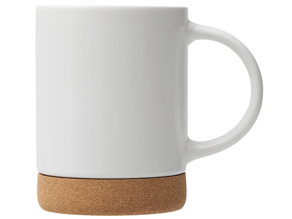 Кружка 450 мл с пробковым дном Корк & Бон, белый Кружка 450 мл с пробковым дном Корк & Бон, белый