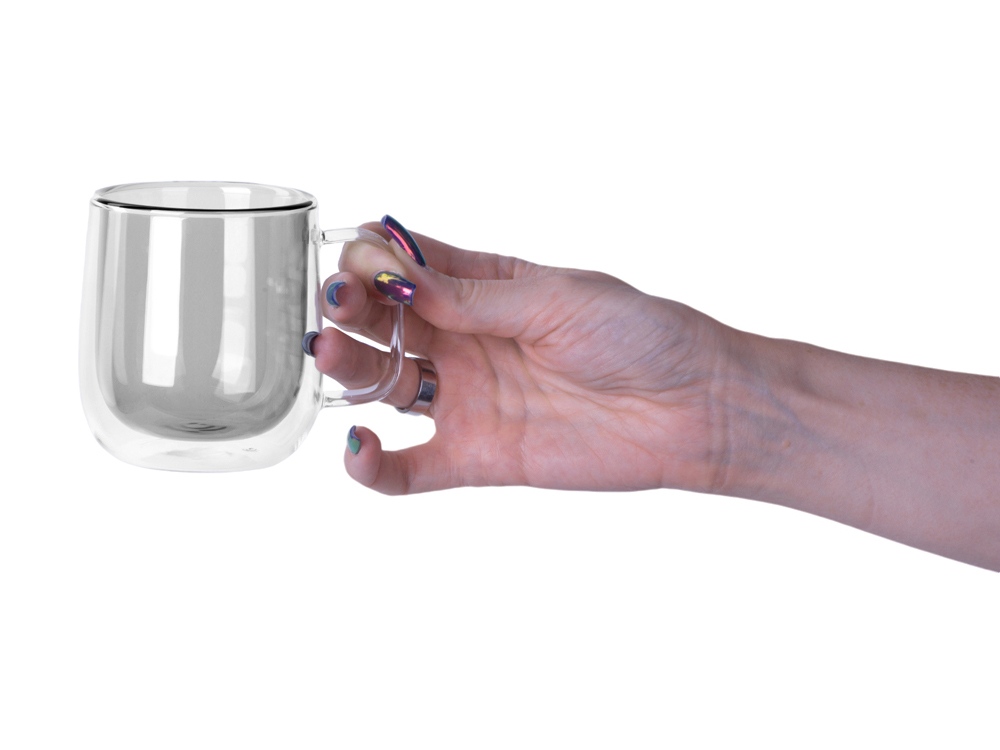 Цветная кружка Ubud с двойными стенками, черный