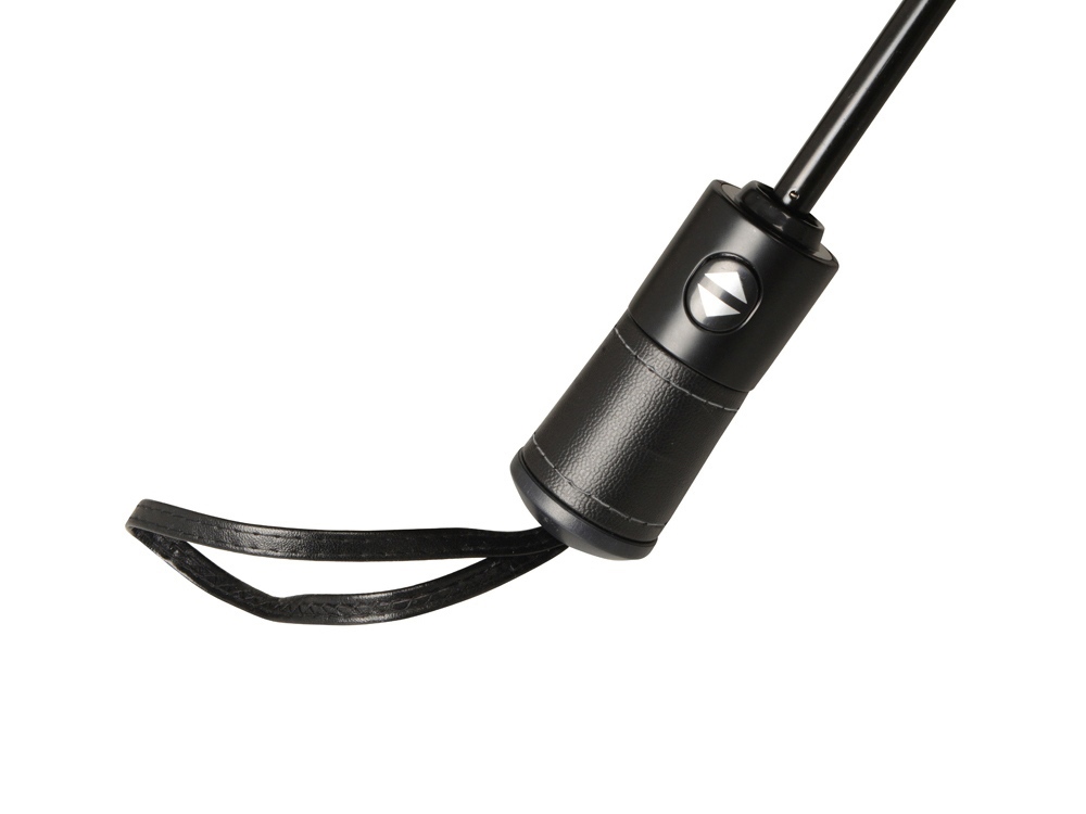 Зонт складной Ontario, автоматический, 3 сложения, с чехлом, черный (Р)