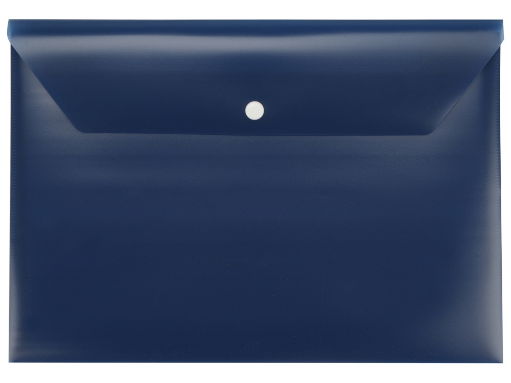 Папка-конверт А4 с кнопкой, синий Папка-конверт А4 с кнопкой, синий