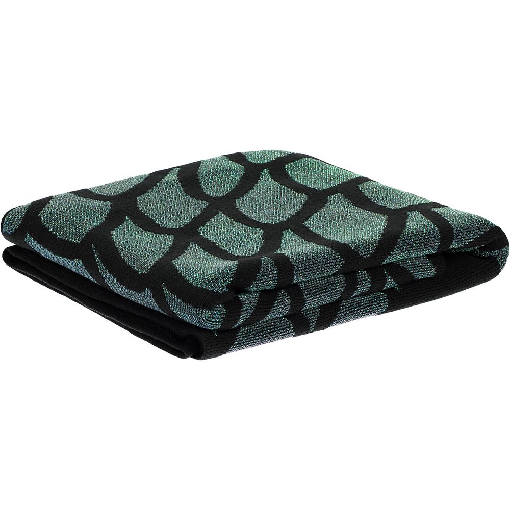 Плед Serpentica, черный с люрексом Плед Serpentica, черный с люрексом