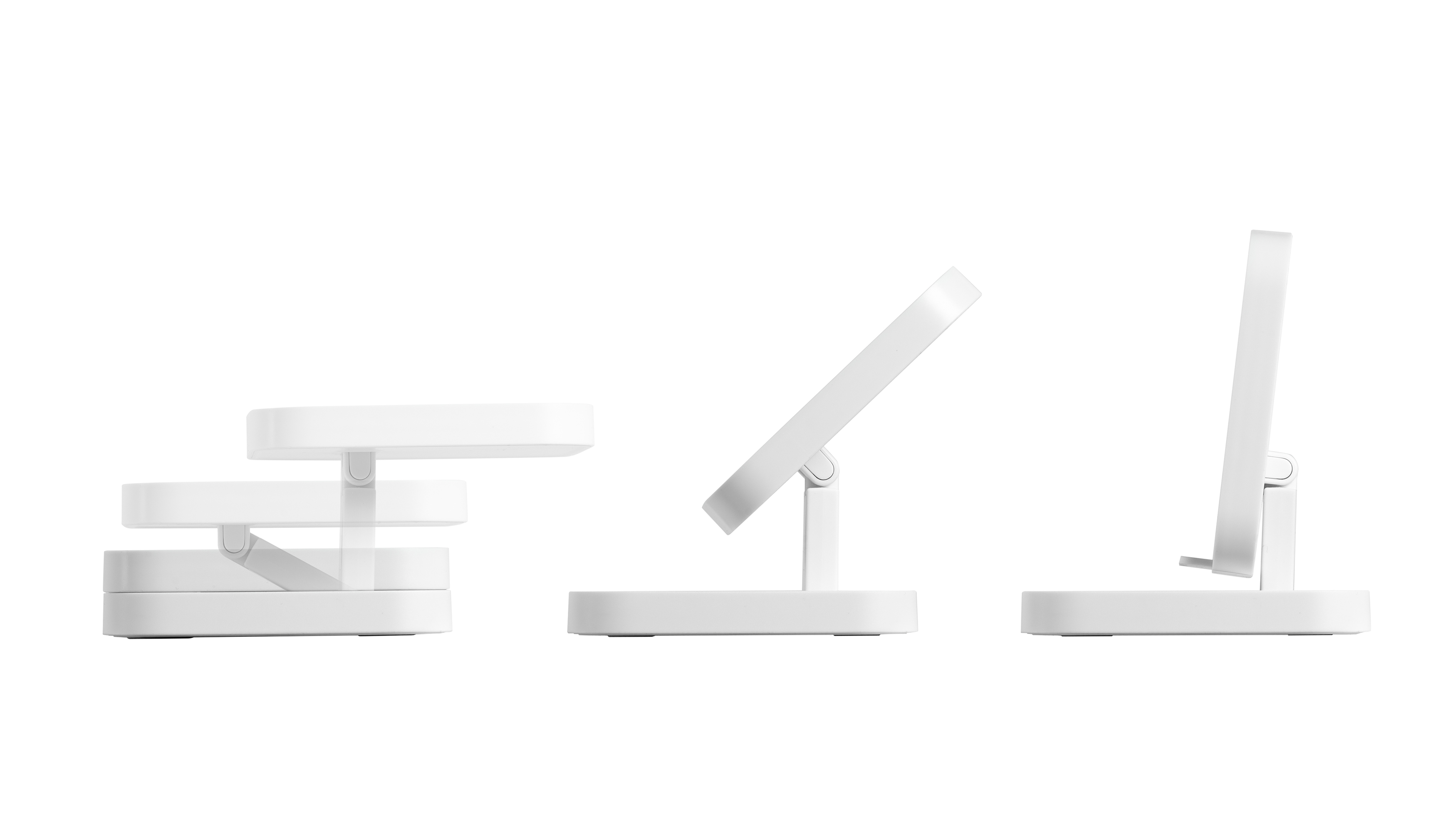 Складная настольная подставка "Flex" с беспроводным (15W) зарядным устройством Складная настольная подставка "Flex" с беспроводным (15W) зарядным устройством