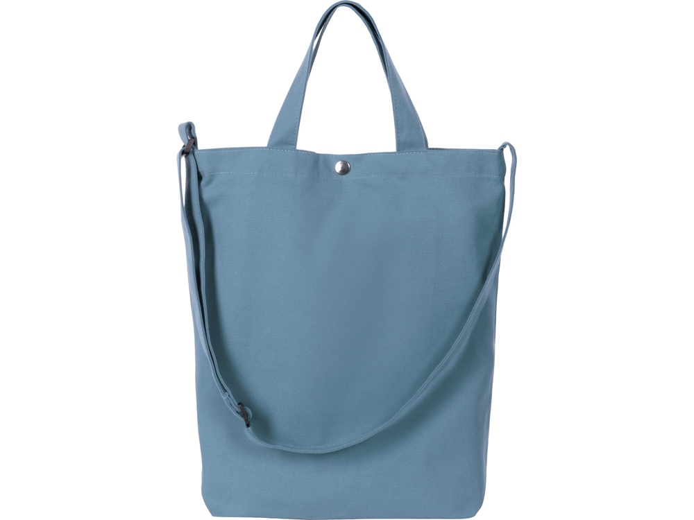 Сумка Helfer из хлопка на кнопке с регулирующейся лямкой, антрацит Сумка Helfer из хлопка на кнопке с регулирующейся лямкой, антрацит