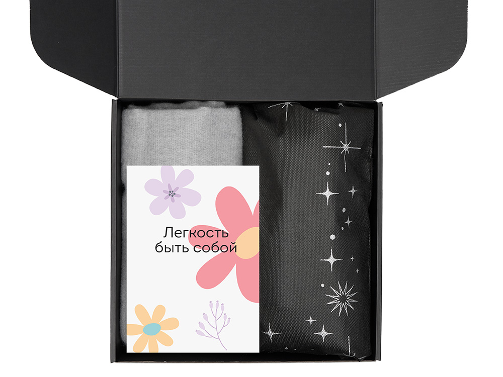 Подарочный набор Re:f. Walk с палантином, шопером и термосом