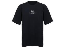 Футболка оверсайз Vienna унисекс , черный с нанесением Трафарет Скульптура 2 цвета